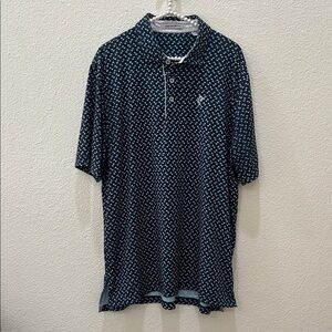 Ashworth Martini Glass Golf Polo Size Large